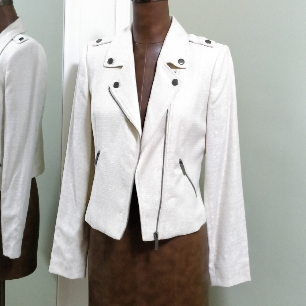 Manoukian, Like-NEW, white tweed jacket